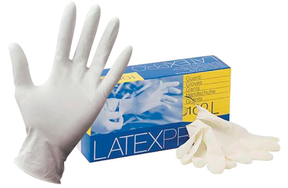 Box 100 Guanti Latexpro In Lattice Bianco Taglia Xl (9-9,5)