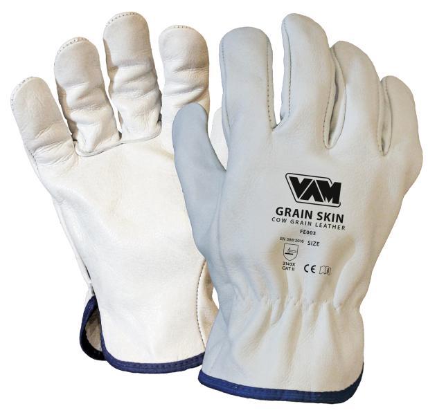 Coppia Guanti Grain Skin Pelle Fiore Bovina Taglia Xl/10