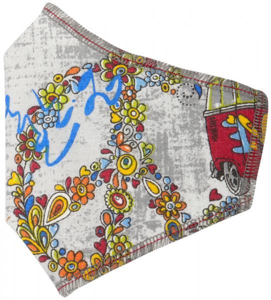 Cora M4pZ-01 Mascherina Adulto Fantasia Peace & Love