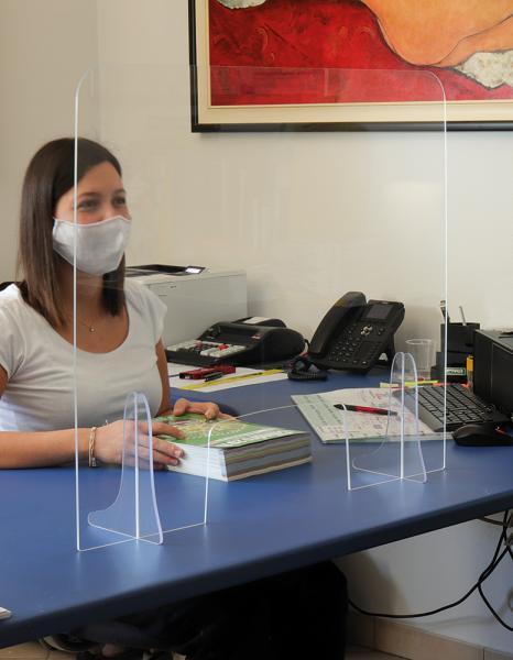 Schermo Protettivo Pmma 140x65 Cm Con Apertura