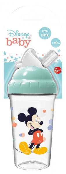 Bicchiere Con Cannuccia Flexi Mickey Mouse
