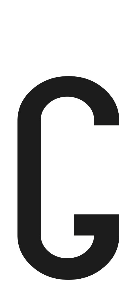 SpelL-It, Caratteri Alfanumerici Adesivi 60x30 Mm - G