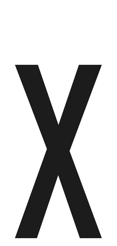 SpelL-It, Caratteri Alfanumerici Adesivi 60x30 Mm - X