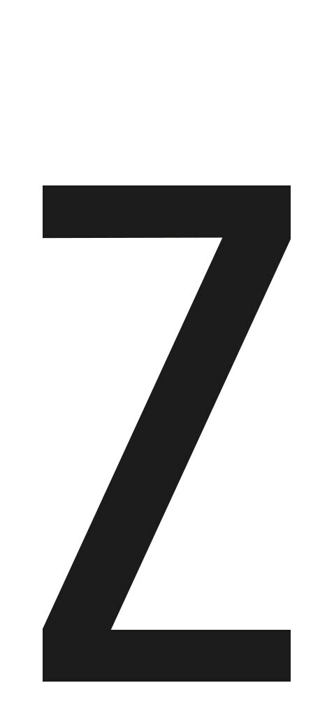 SpelL-It, Caratteri Alfanumerici Adesivi 60x30 Mm - Z