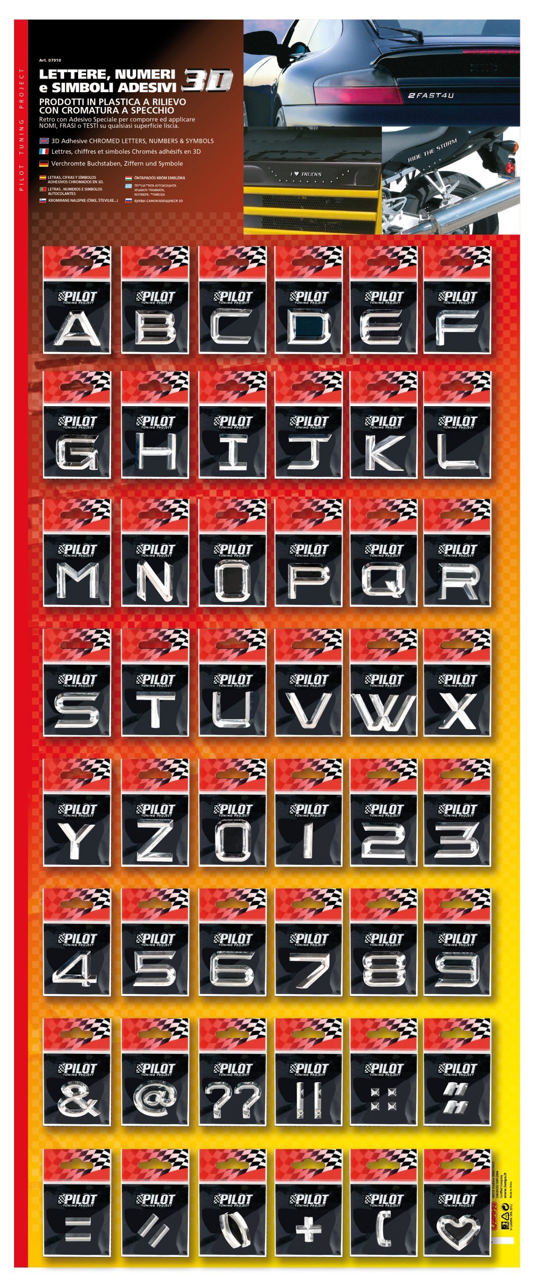 3d Letters - Espositore Da 480 Pezzi - TypE-2