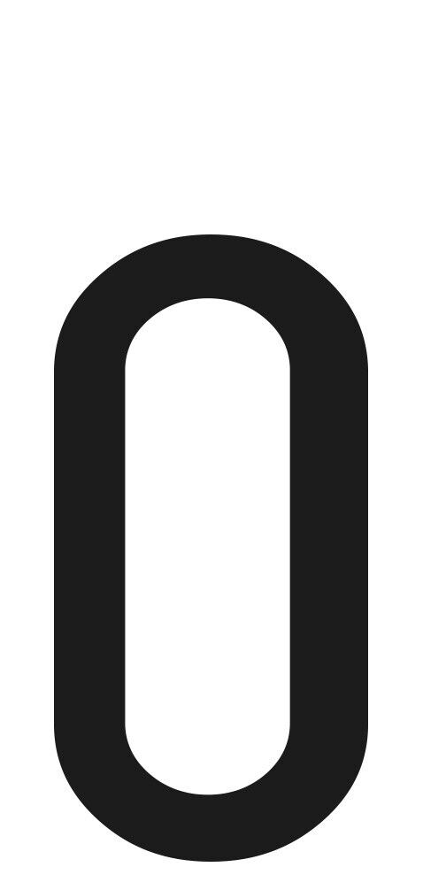 SpelL-It, Caratteri Alfanumerici Adesivi 60x30 Mm - O