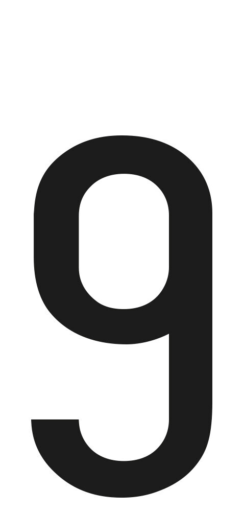 SpelL-It, Caratteri Alfanumerici Adesivi 60x30 Mm - 9