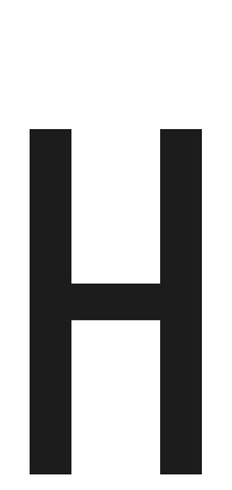 SpelL-It, Caratteri Alfanumerici Adesivi 60x30 Mm - H