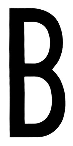 SpelL-It, Caratteri Alfanumerici Adesivi 80x35 Mm - B