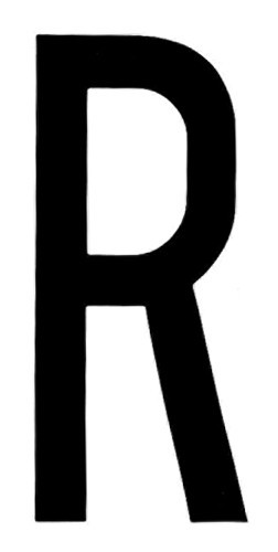 SpelL-It, Caratteri Alfanumerici Adesivi 80x35 Mm - R