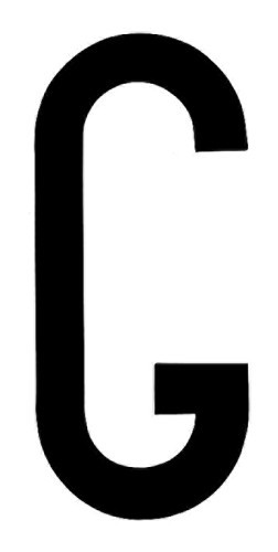 SpelL-It, Caratteri Alfanumerici Adesivi 80x35 Mm - G