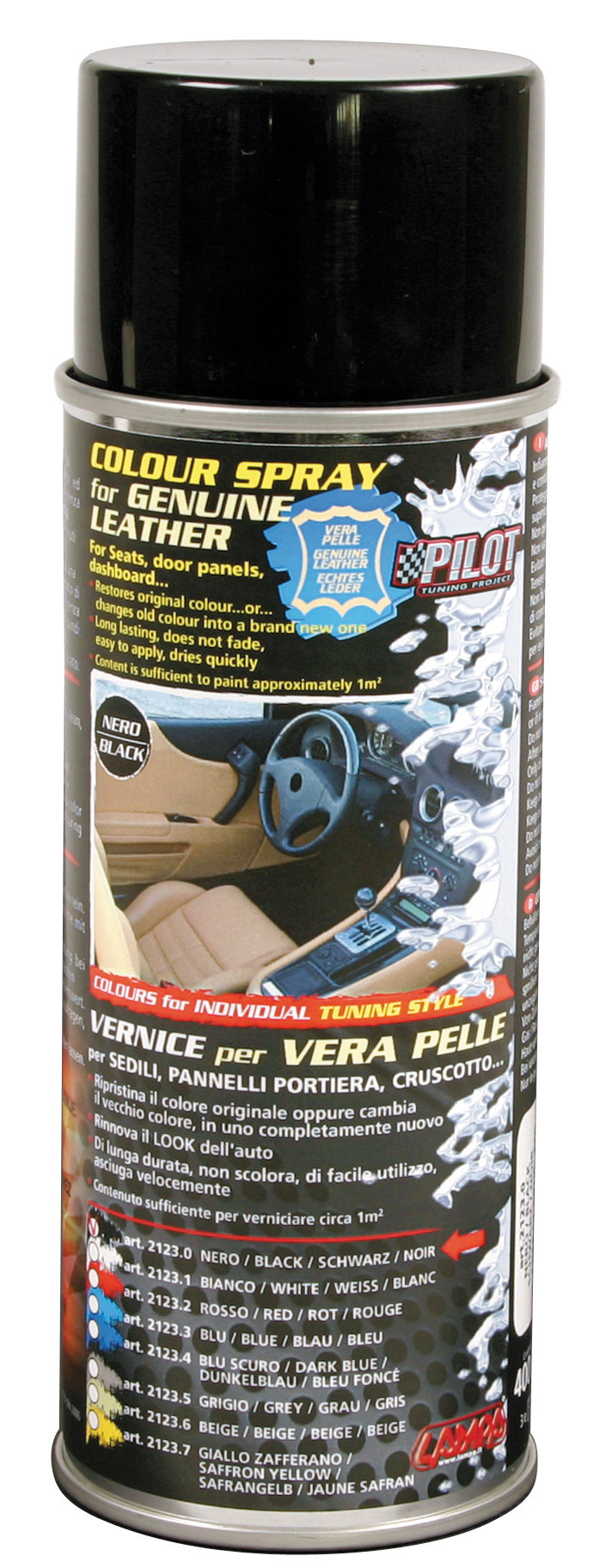 Vernice Spray Per Interni In Pelle - Nero