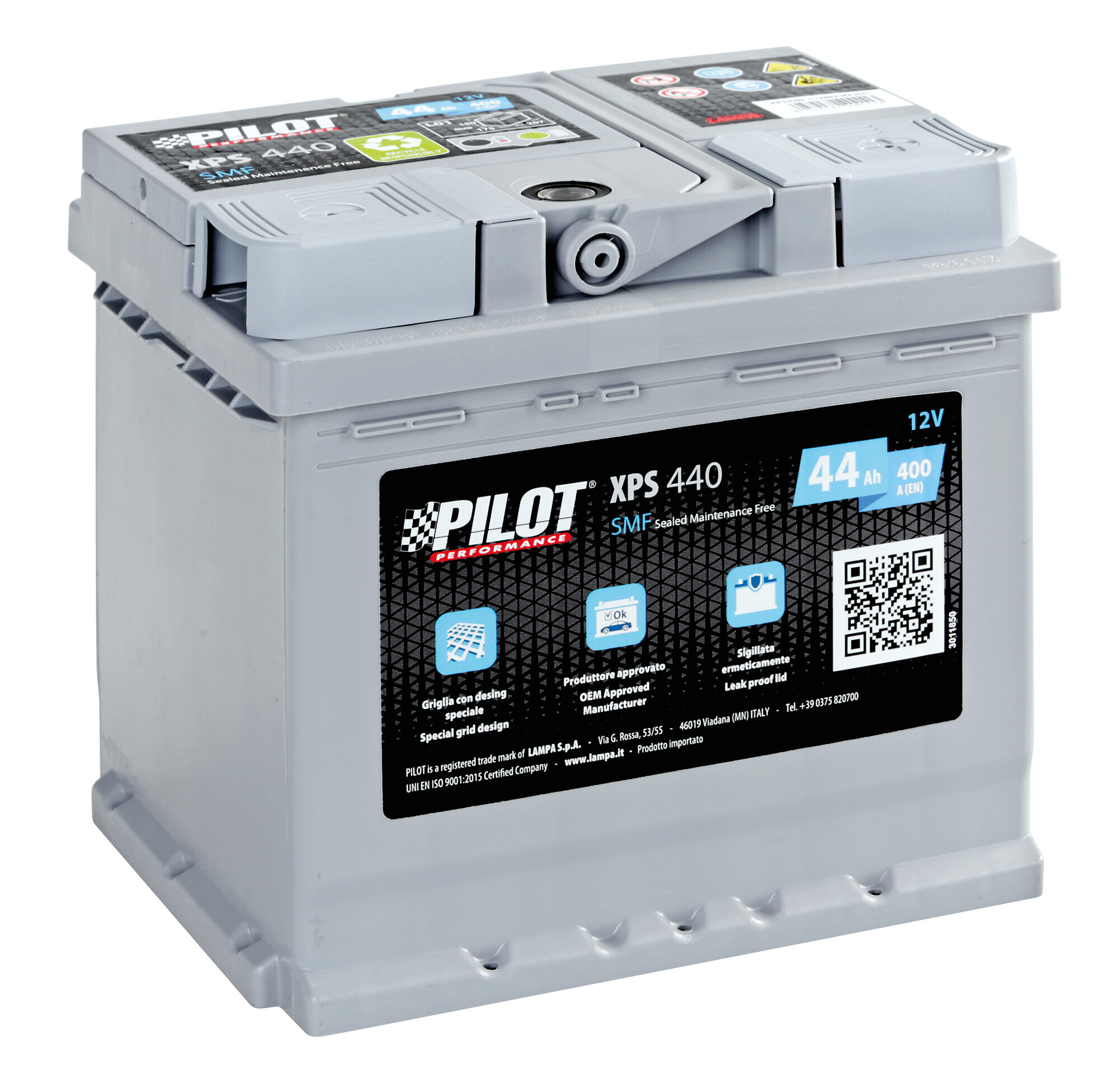 Batteria 12v - Pilot Smf - 44 Ah - 400 A - l1
