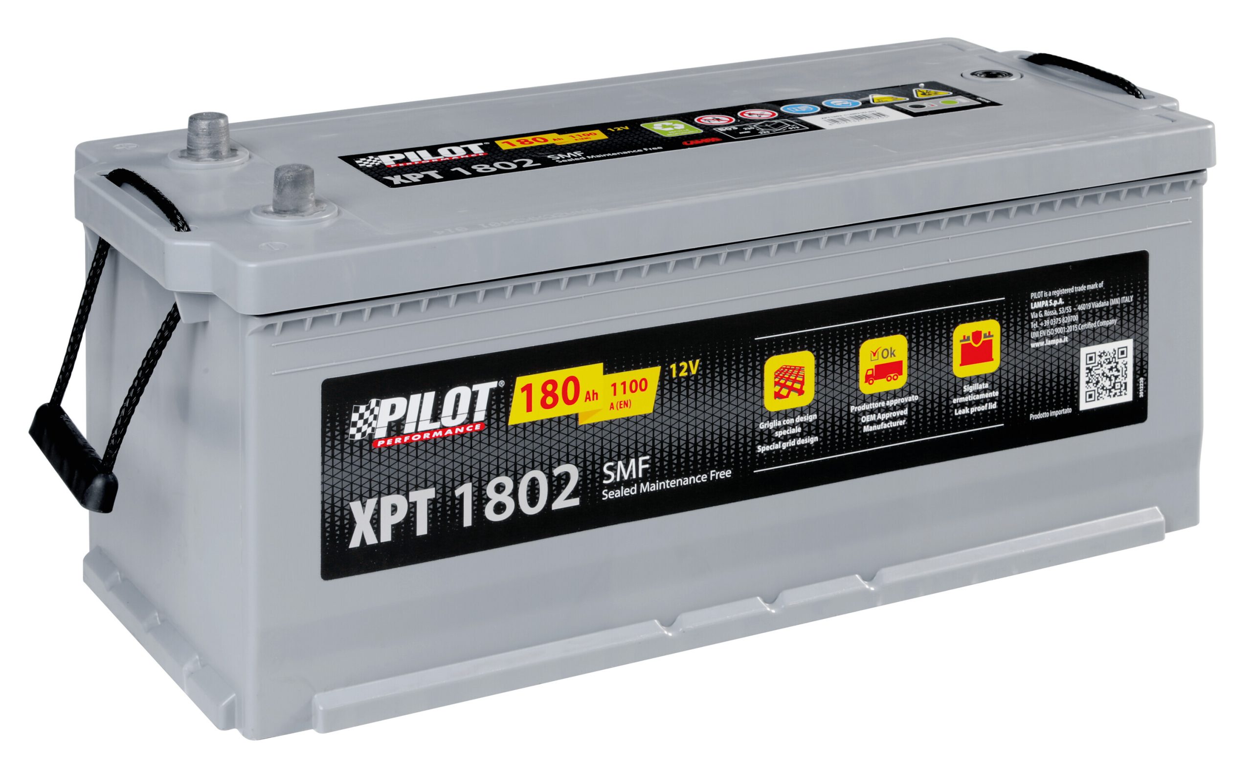 Batteria 12v - Pilot Smf - 180 Ah - 1100 A