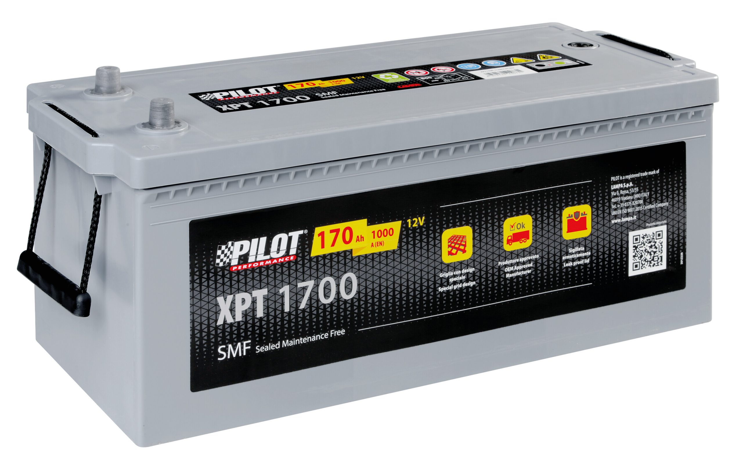 Batteria 12v - Pilot Smf - 170 Ah - 1000 A