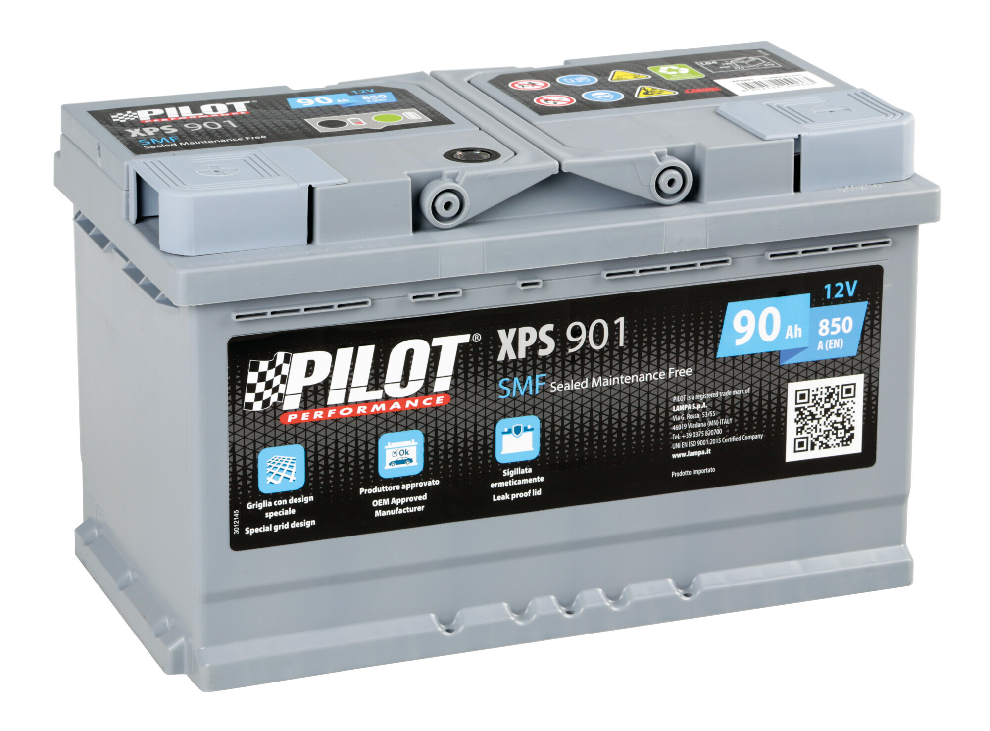 Batteria 12v - Pilot Smf - 90 Ah - 850 A - l4