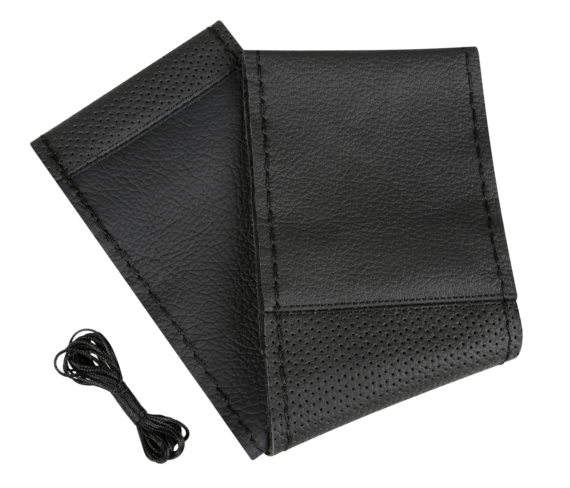 Sport, Coprivolante In Pelle - L - Ø 37/39 Cm - Nero