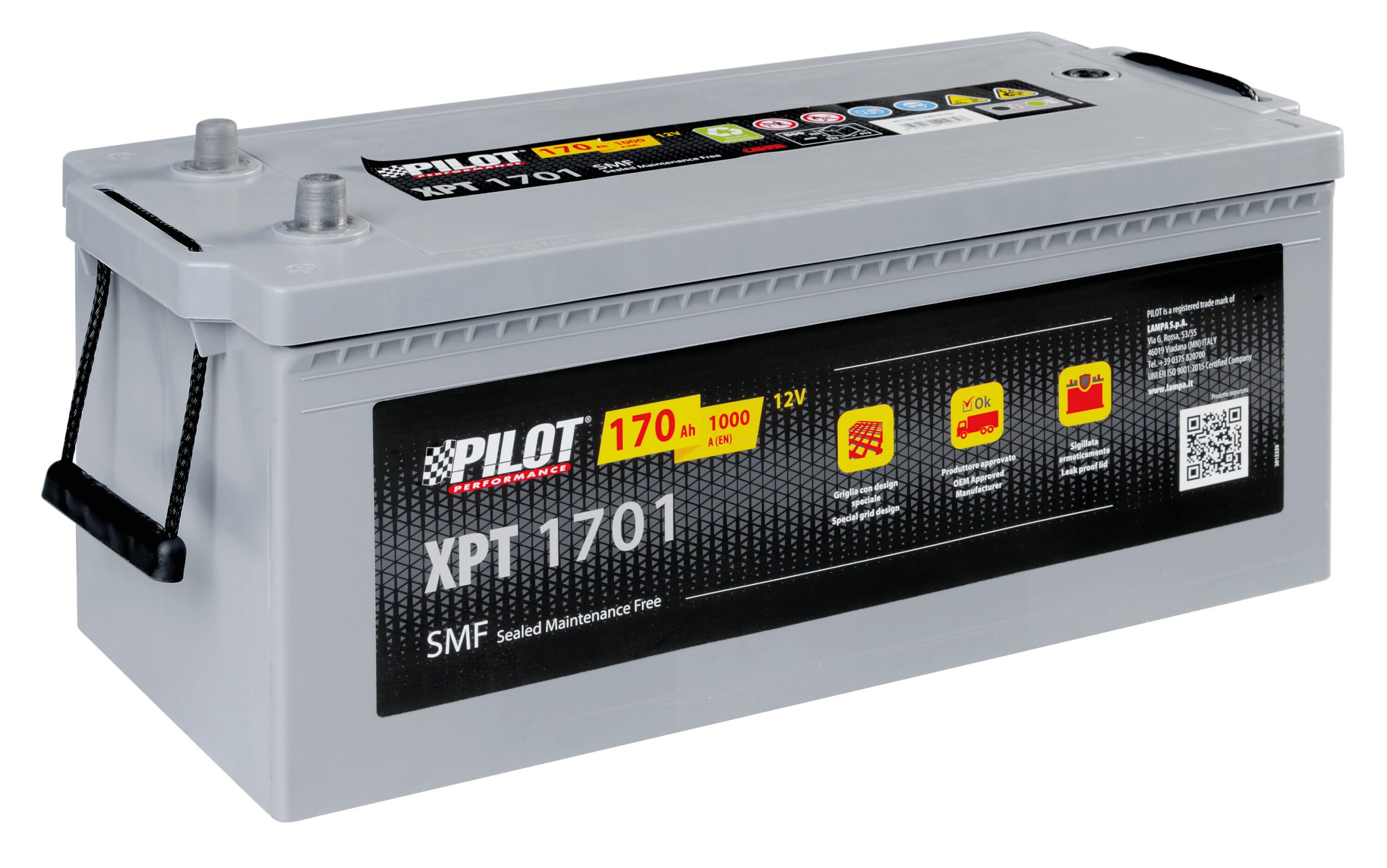 Batteria 12v - Pilot Smf - 170 Ah - 1000 A