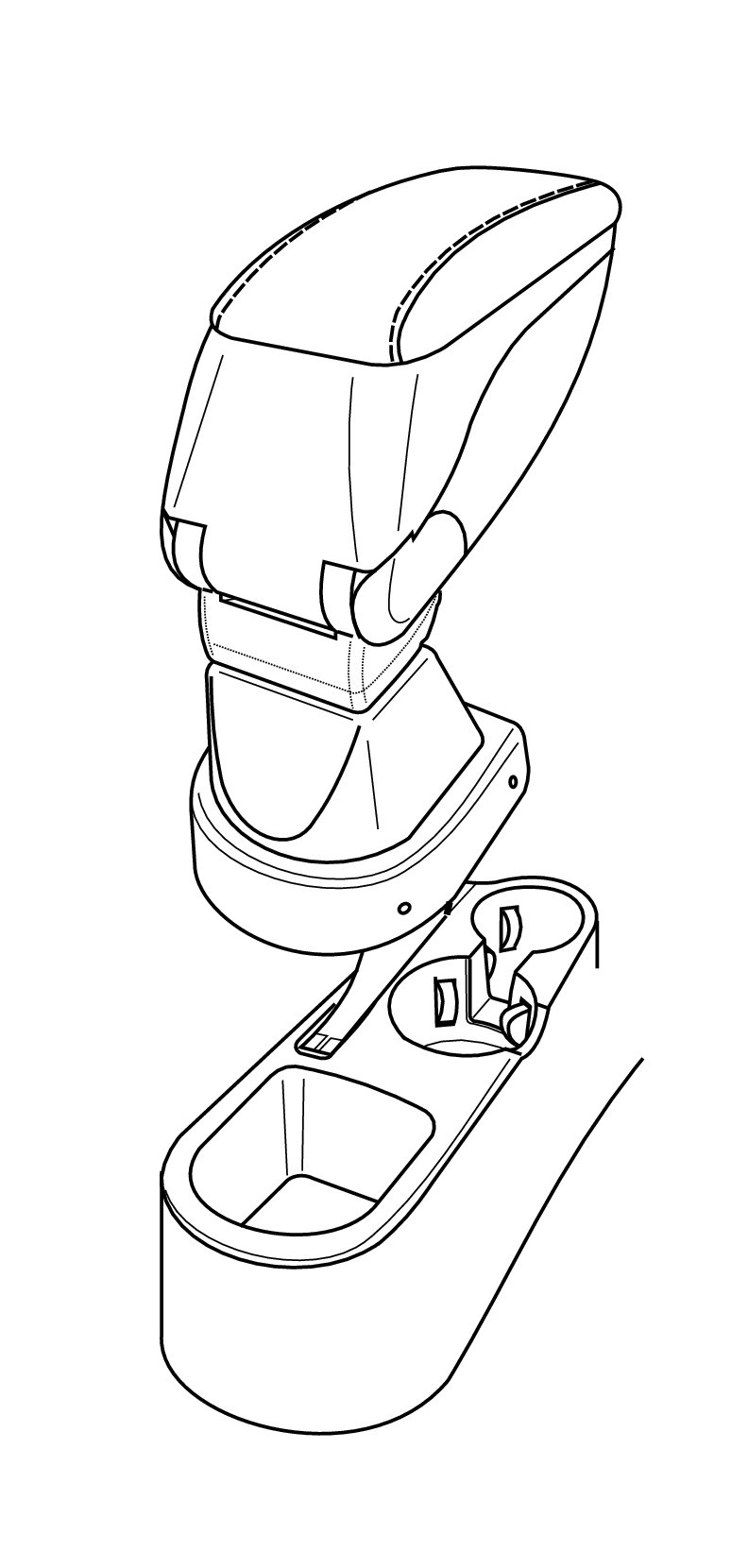 Attacco Bracciolo - Compatibile Per  Hyundai Accent (04/06>12/09)