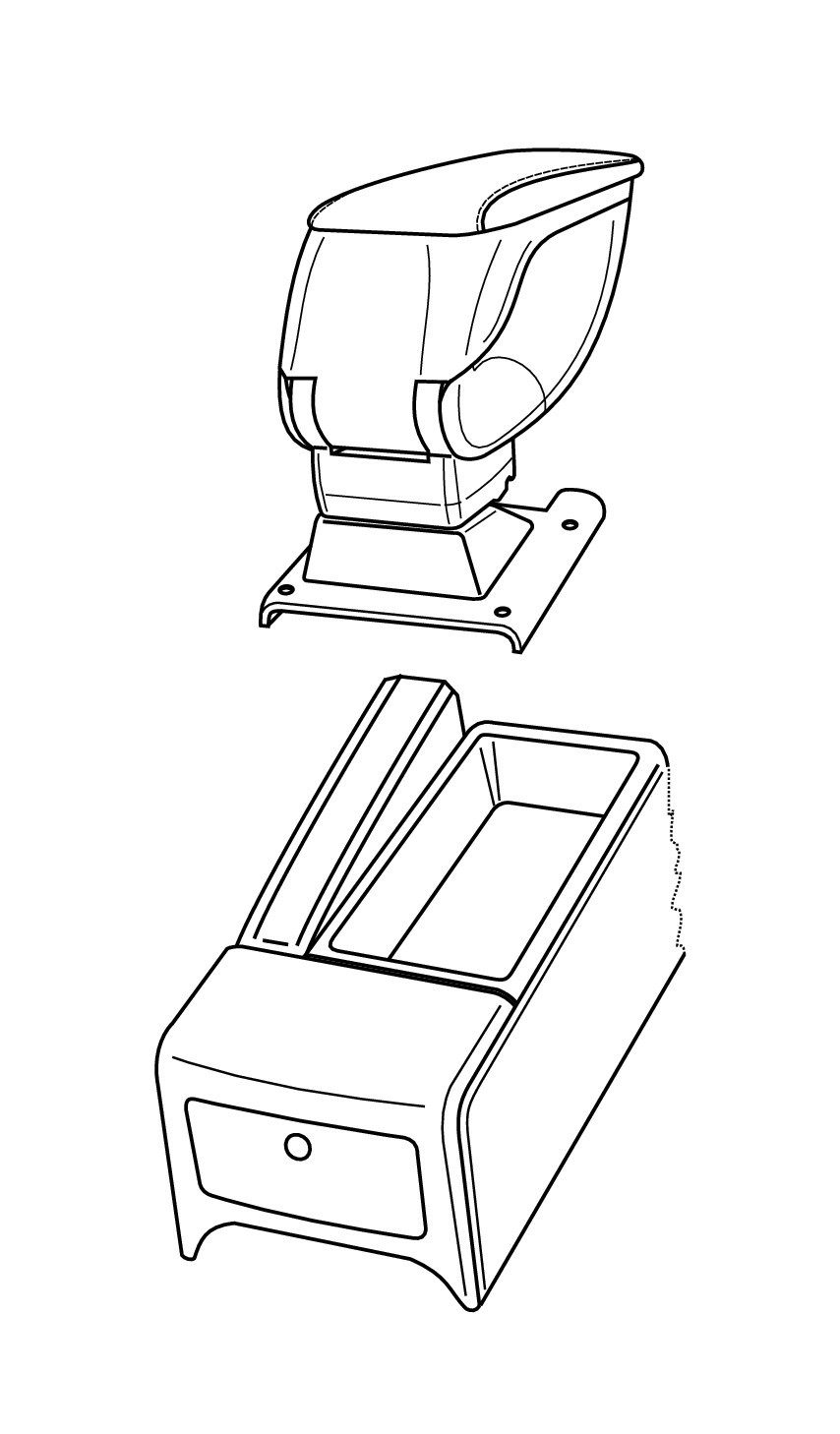 Attacco Bracciolo - Compatibile Per  Opel Vectra 4p (05/02>01/09) -  Opel Vectra 5p (10/02>01/09) -  Opel Vectra Sw (01/04>02/09)