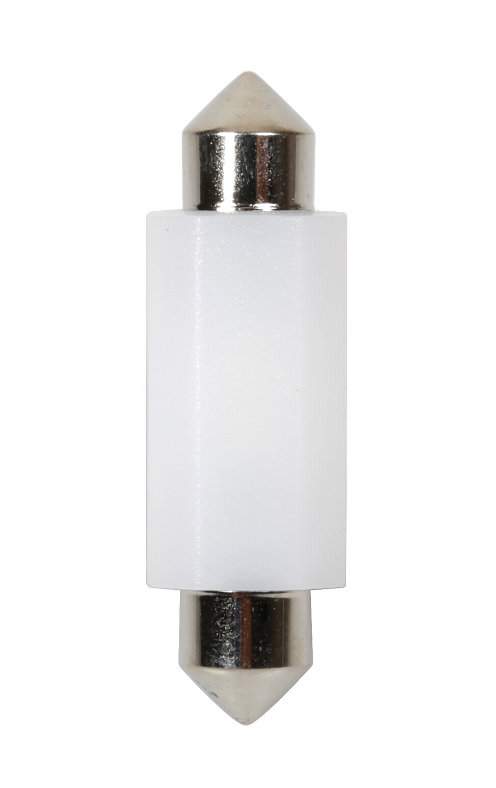 9/32v Led Series - 2 Smd X 1 Chip - 12x41 Mm - Sv8,5-8 - 20 Pz  - Busta - Bianco - Doppia Polarità - Resistenza Incorporata