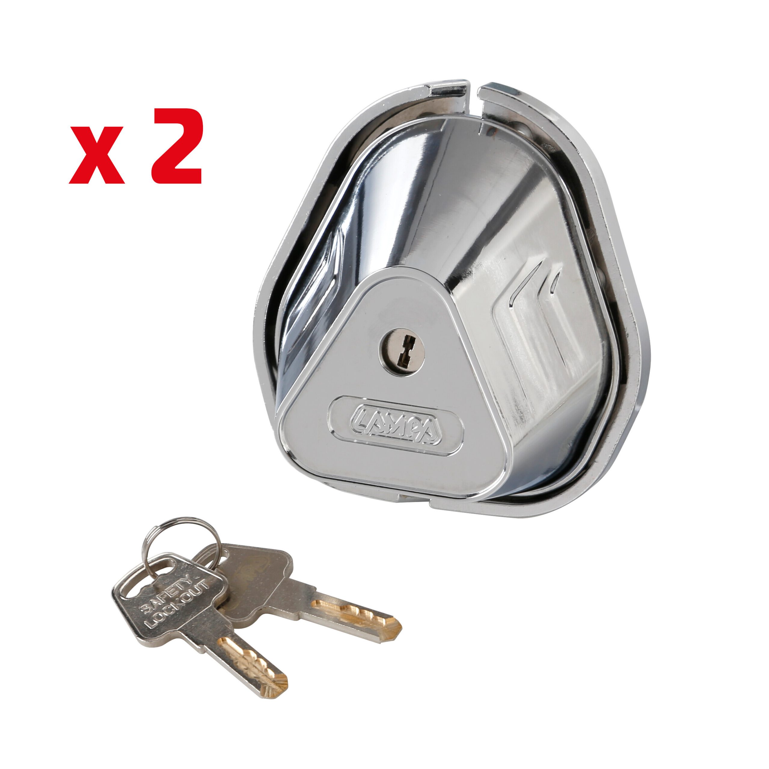 Vigilant, Kit 2 Serrature Aggiuntive Per Porte Veicoli Commerciali