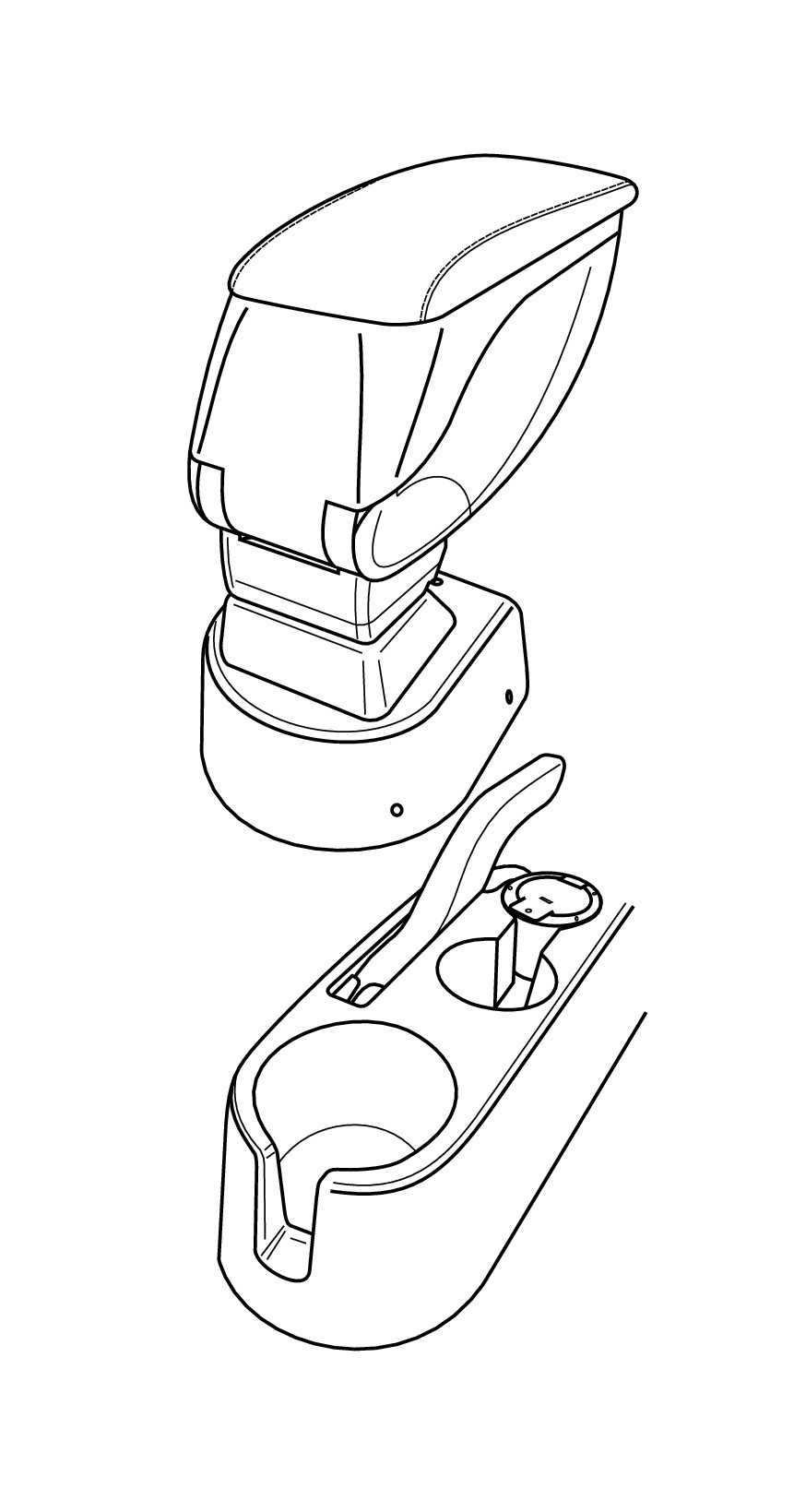 Attacco Bracciolo - Compatibile Per  Kia Rio 5p (10/05>08/11)