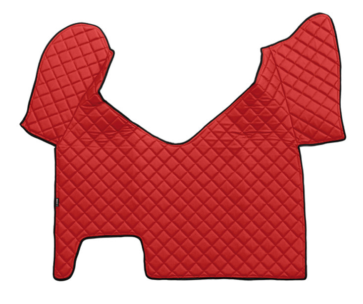 Tappeto Centrale In Skeentex - Rosso - Compatibile Per Iveco Stralis (08/02>12/12) Automatico, Cabina Larga - Iveco Stralis (07/12>12/19) Automatico,