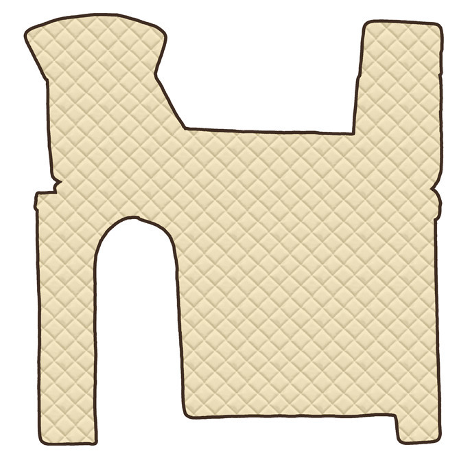 Tappeto Centrale In Skeentex - Panna - Compatibile Per Man Tgx (09/07>12/16) Manuale, 2 Cassetti