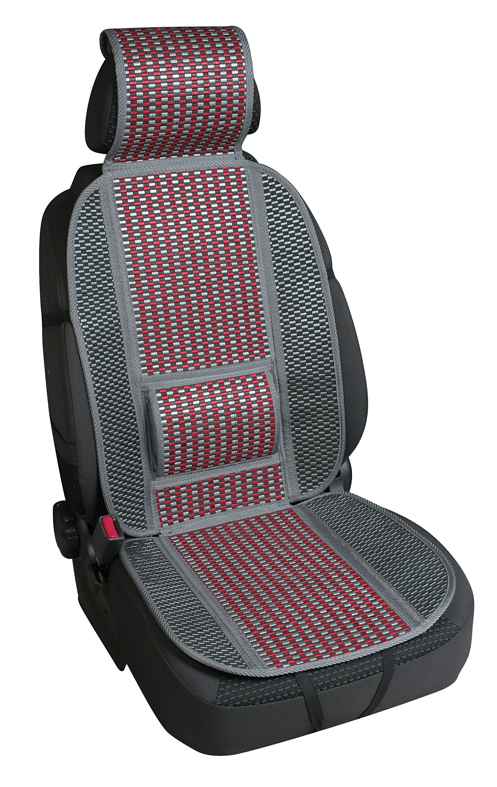 Bambù, Schienale Estivo In Fibra Naturale Di Bambù - Rosso