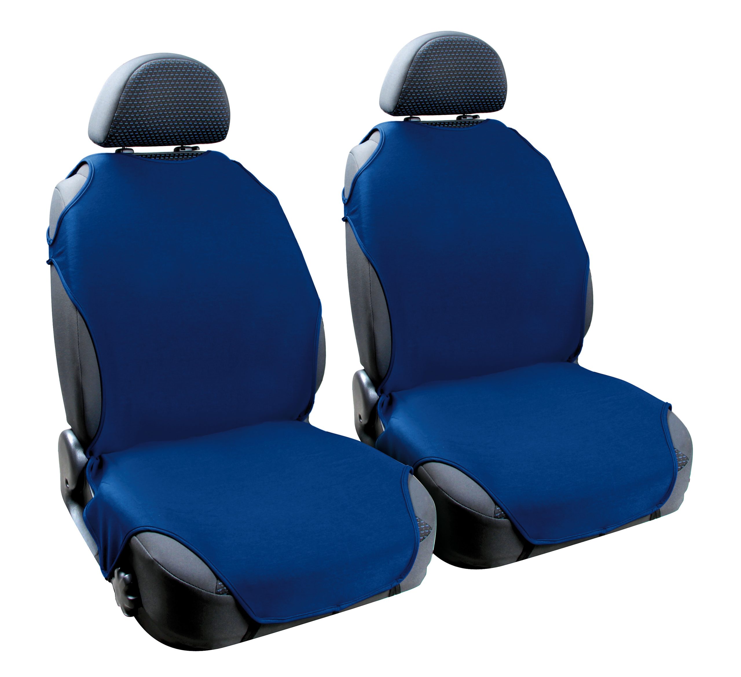 T-Shirt, Coppia Coprisedili Elasticizzati - Blu