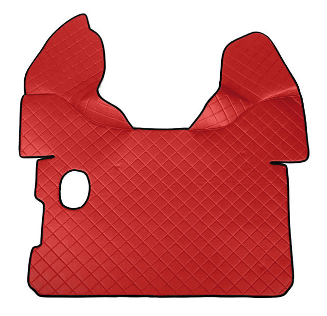 Tappeto Centrale In Skeentex - Rosso - Compatibile Per Daf Xf 105 (02/04>12/14) Manuale, Con Webasto - Daf Xf 106 (10/12>05/21) Manuale, Con Webasto