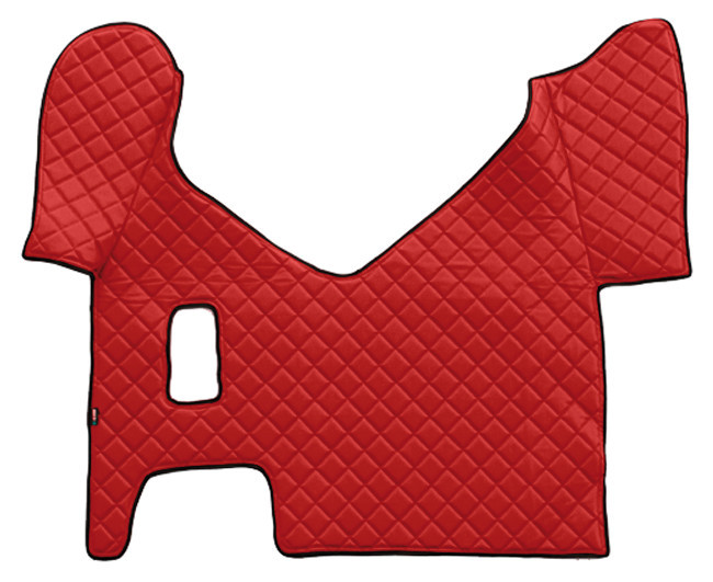 Tappeto Centrale In Skeentex - Rosso - Compatibile Per Iveco Stralis (08/02>12/12) Manuale, Cabina Larga - Iveco Stralis (07/12>12/19) Manuale, Cabin