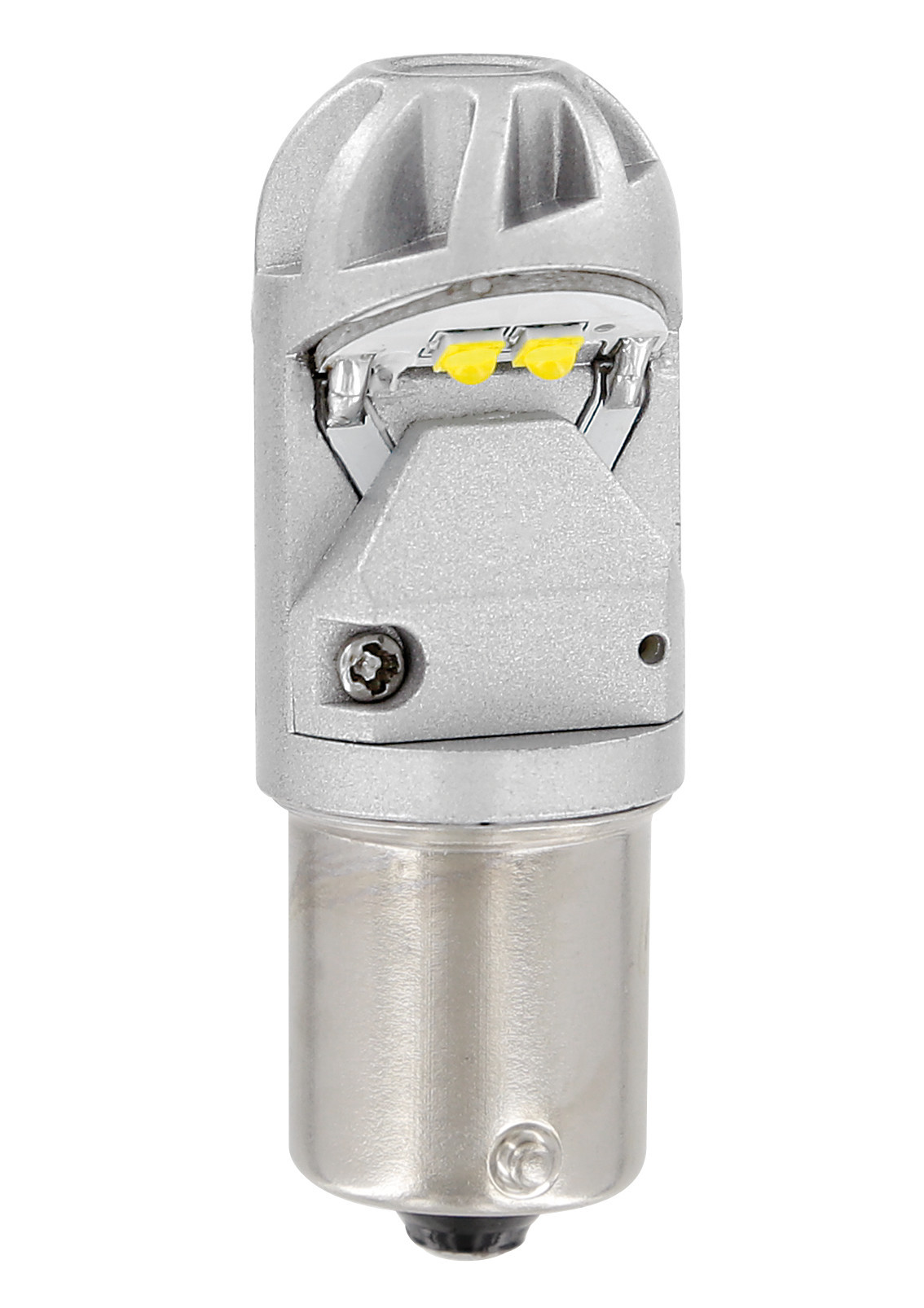 10/28v Led Series - 4 Smd X 1 Chip - (p21w) - Ba15s - 1 Pz  - D/blister - Bianco