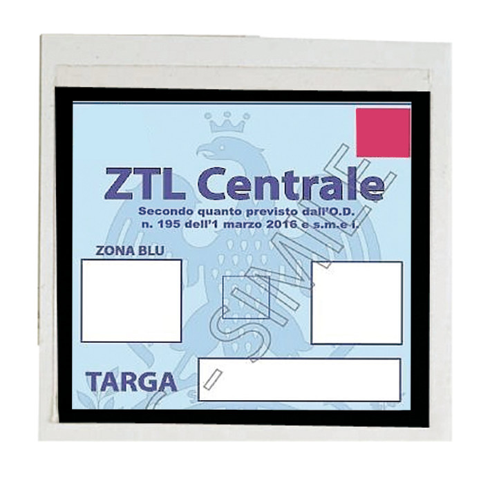 Basic, Porta Certificato Adesivo