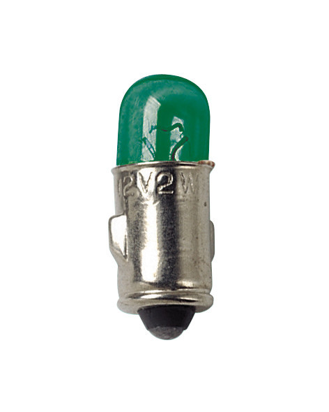 12v Lampada Mignon - 2w - Ba7s - 2 Pz  - D/blister - Verde