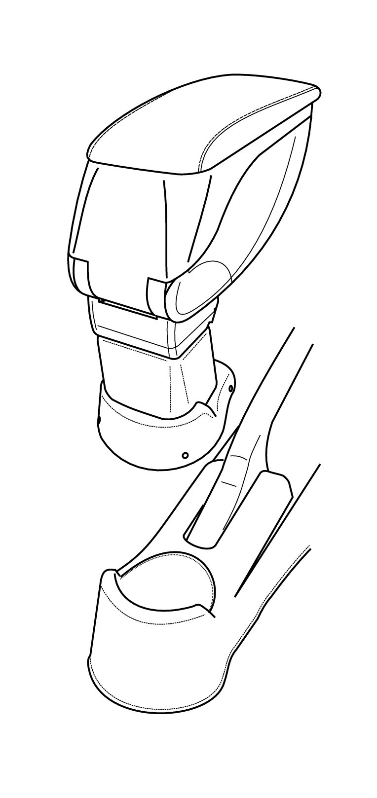 Attacco Bracciolo - Compatibile Per  Kia Picanto (04/04>02/08)