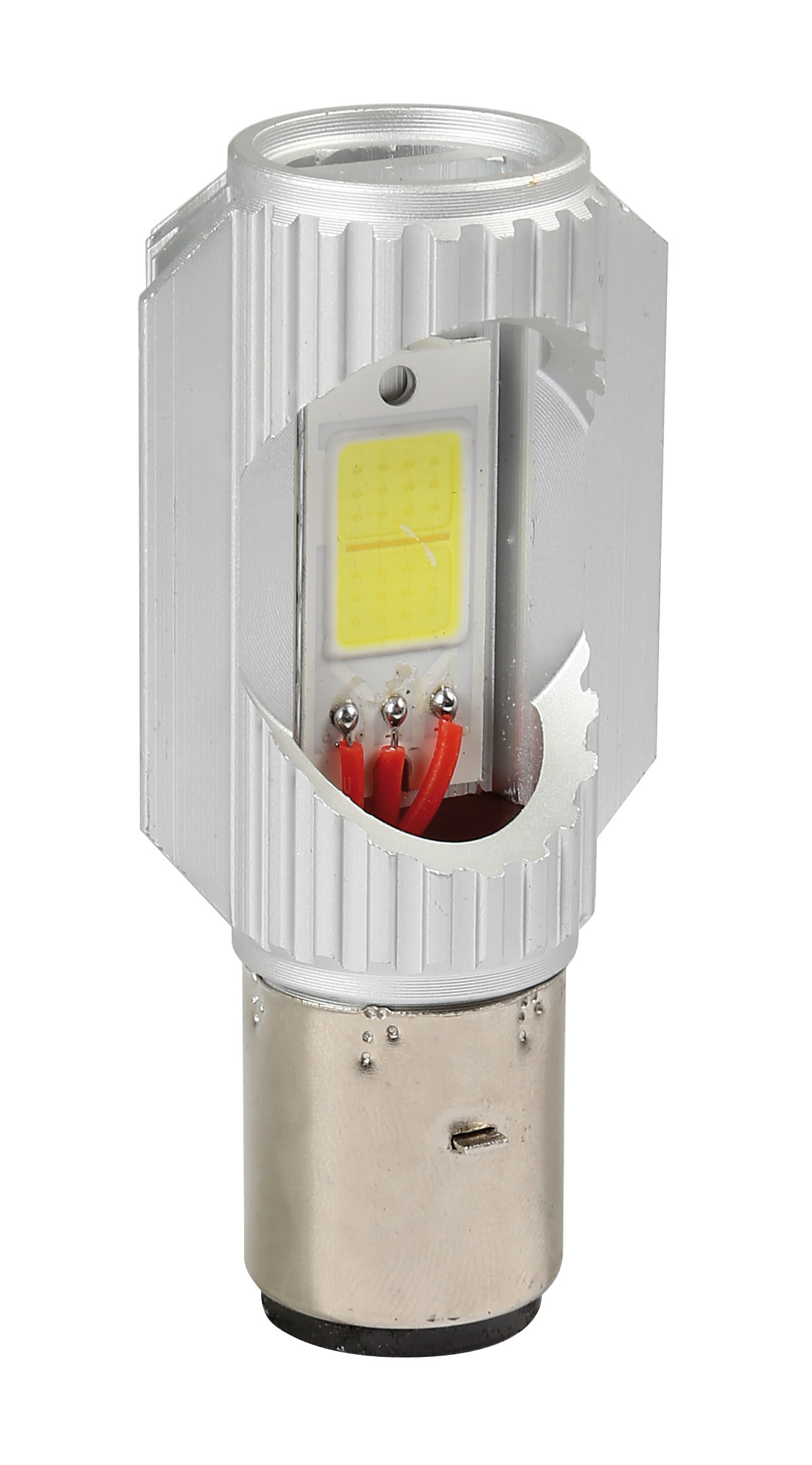 9/32v MegA-Led 2 - 2 Smd X 12 Chip - (s2) - Ba20d - 1 Pz  - Scatola - Bianco - Doppia Polarità - Resistenza Incorporata