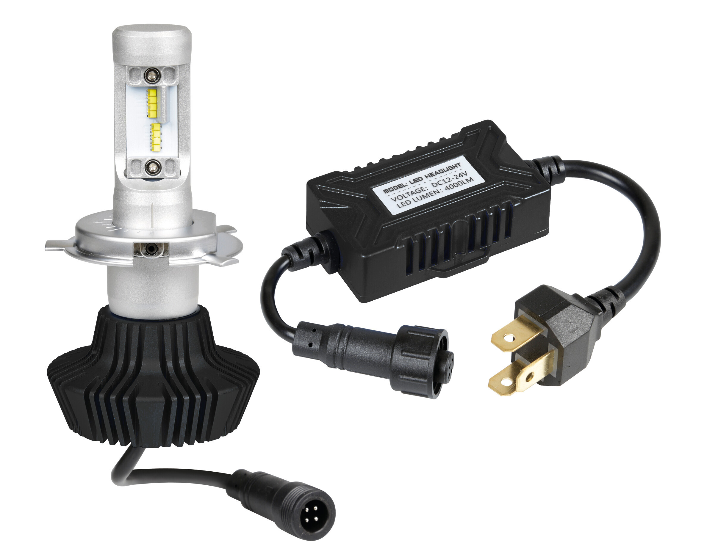 10/30v Halo Led Serie 1 - (h4) - 25w - P43t - 1 Pz  - D/blister