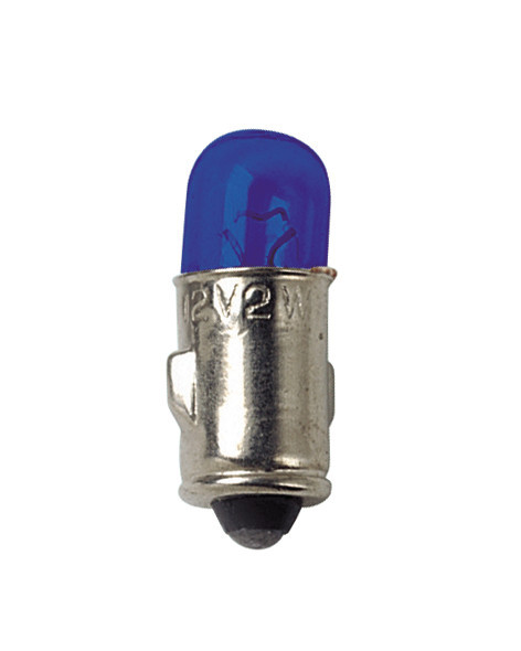 12v Lampada Mignon - 2w - Ba7s - 2 Pz  - D/blister - Blu