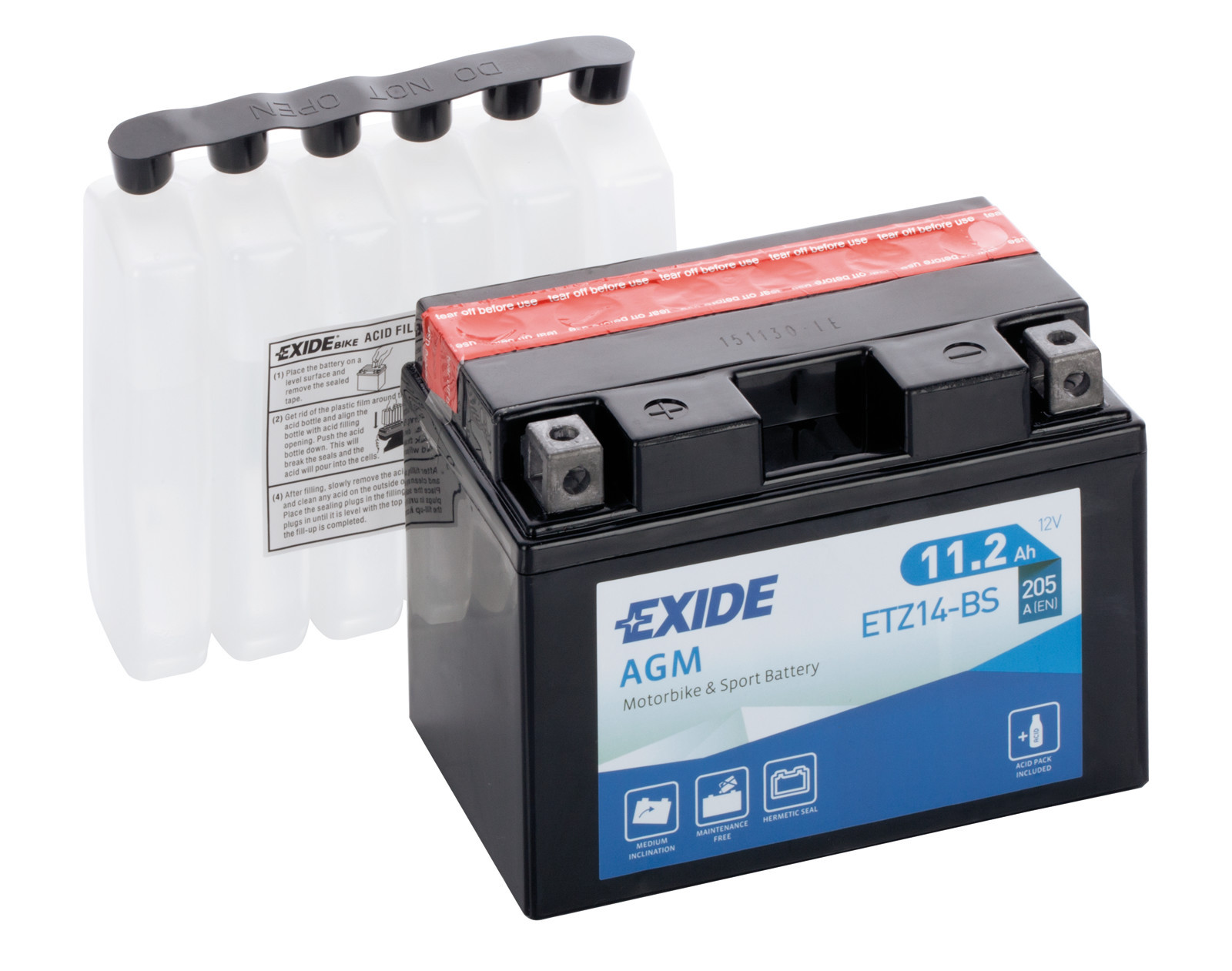 Batteria 12v - Exide Bike Agm - 11 Ah - 205 A