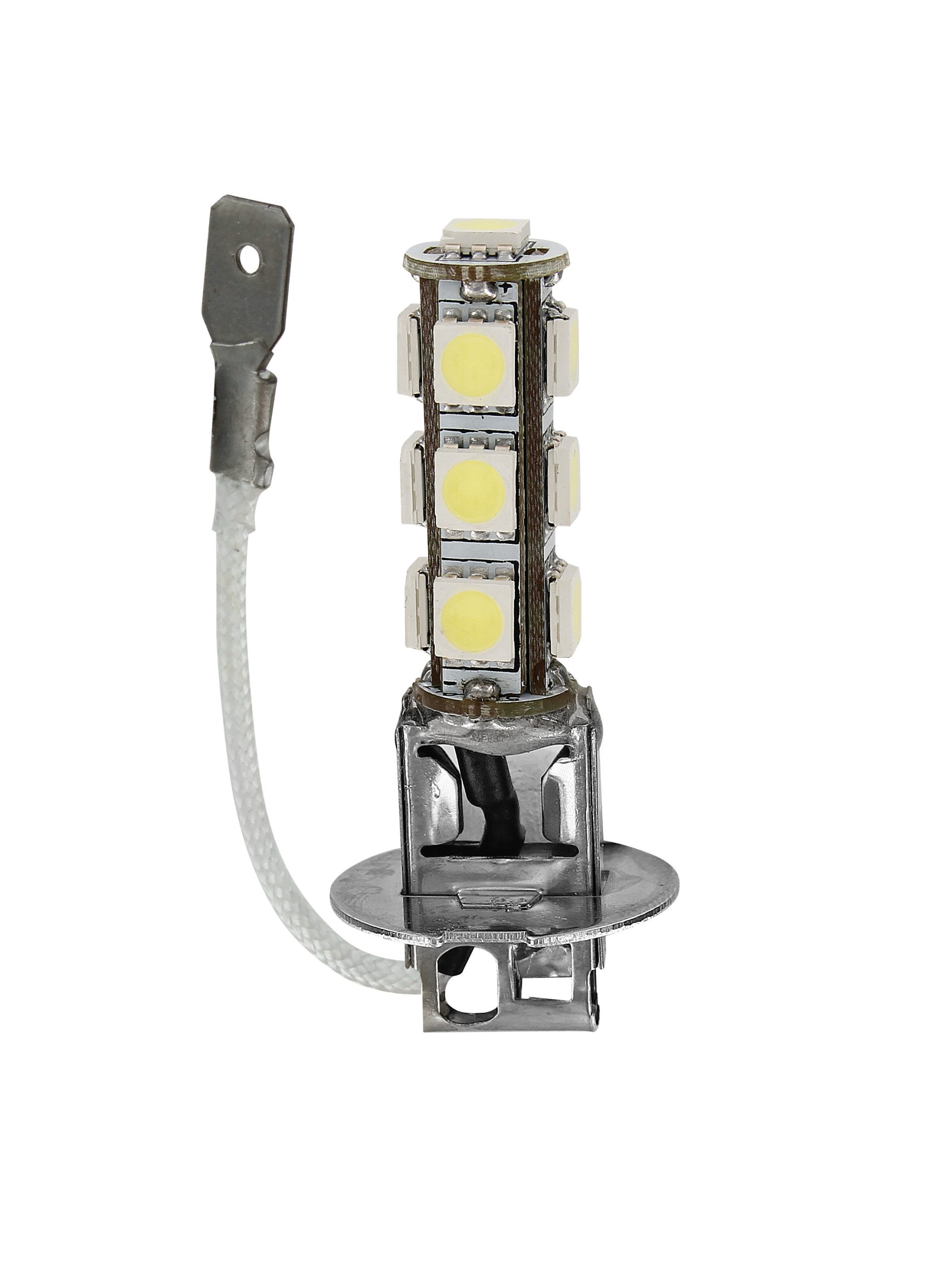 24/28v HypeR-Led 39 - 13 Smd X 3 Chips - (h3) - Pk22s - 1 Pz  - Scatola - Bianco