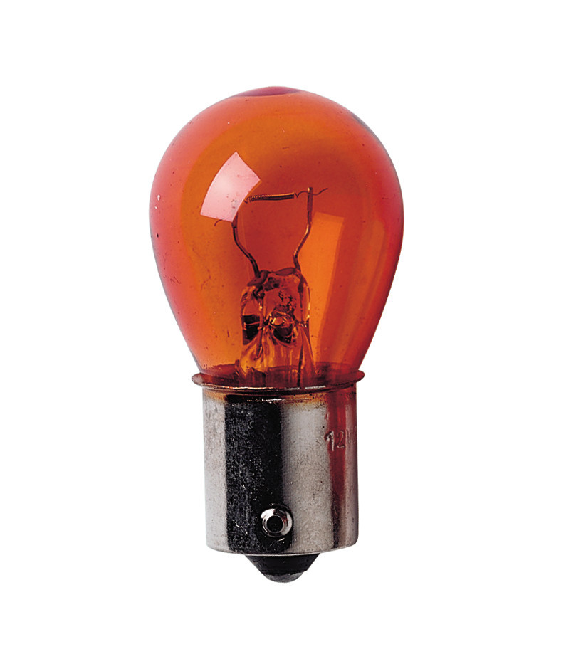 24v Lampada 1 Filamento - Py21w - 21w - Bau15s - 10 Pz  - Scatola - Arancio