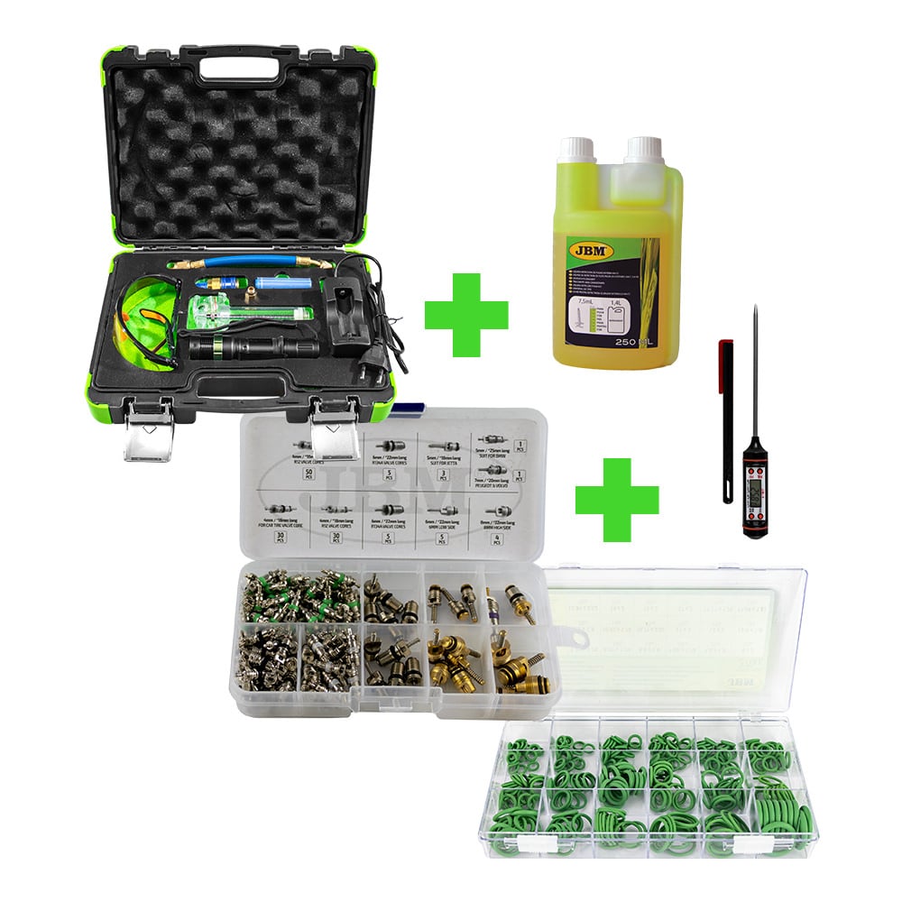 53539 Kit Localizzazione Fuga +12977 Liquido+53599 Obici+50807 O-Ring+53503 Termometro