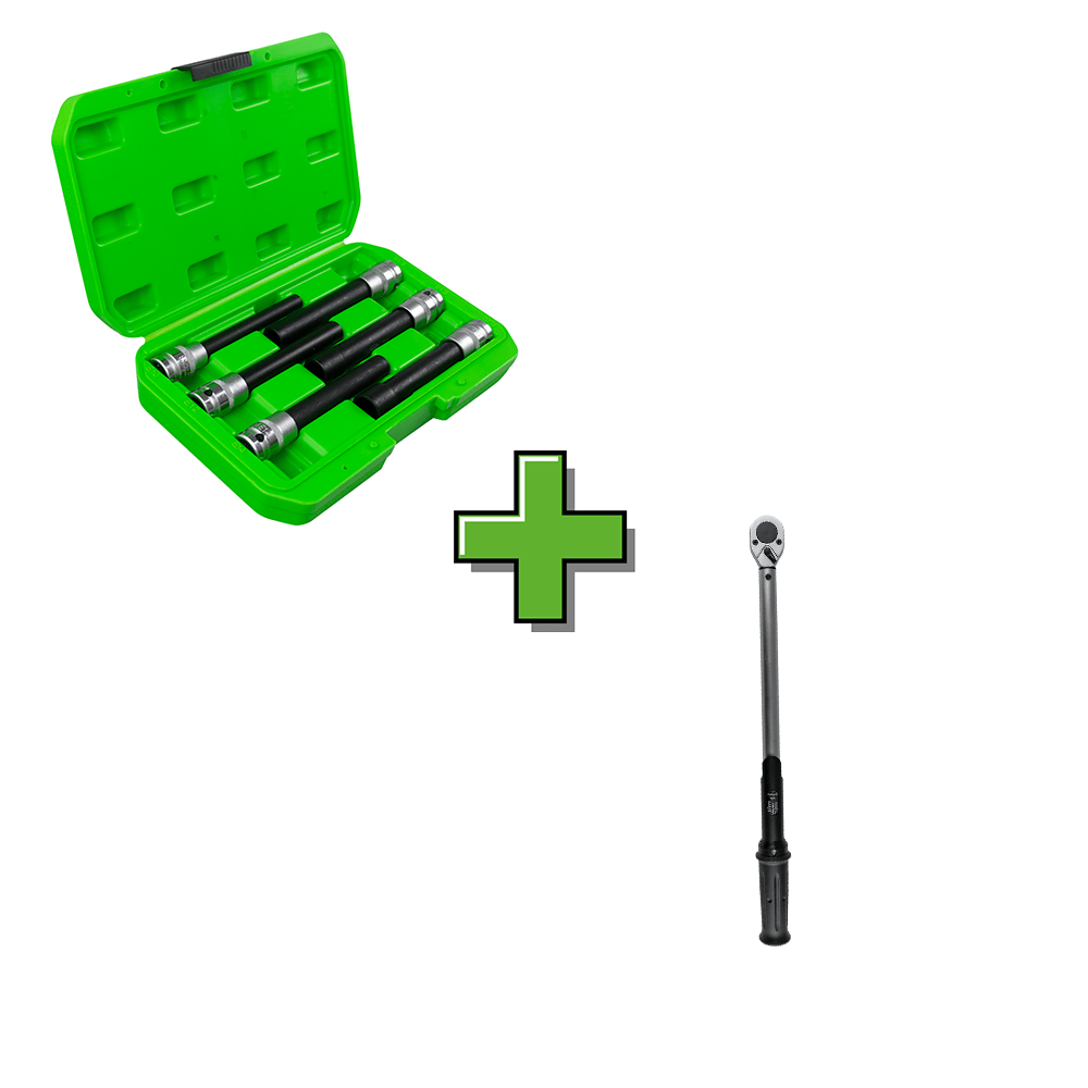 53082 Chiave Dinamometrica + 53915 Set Di 6 Bussole 1/2"