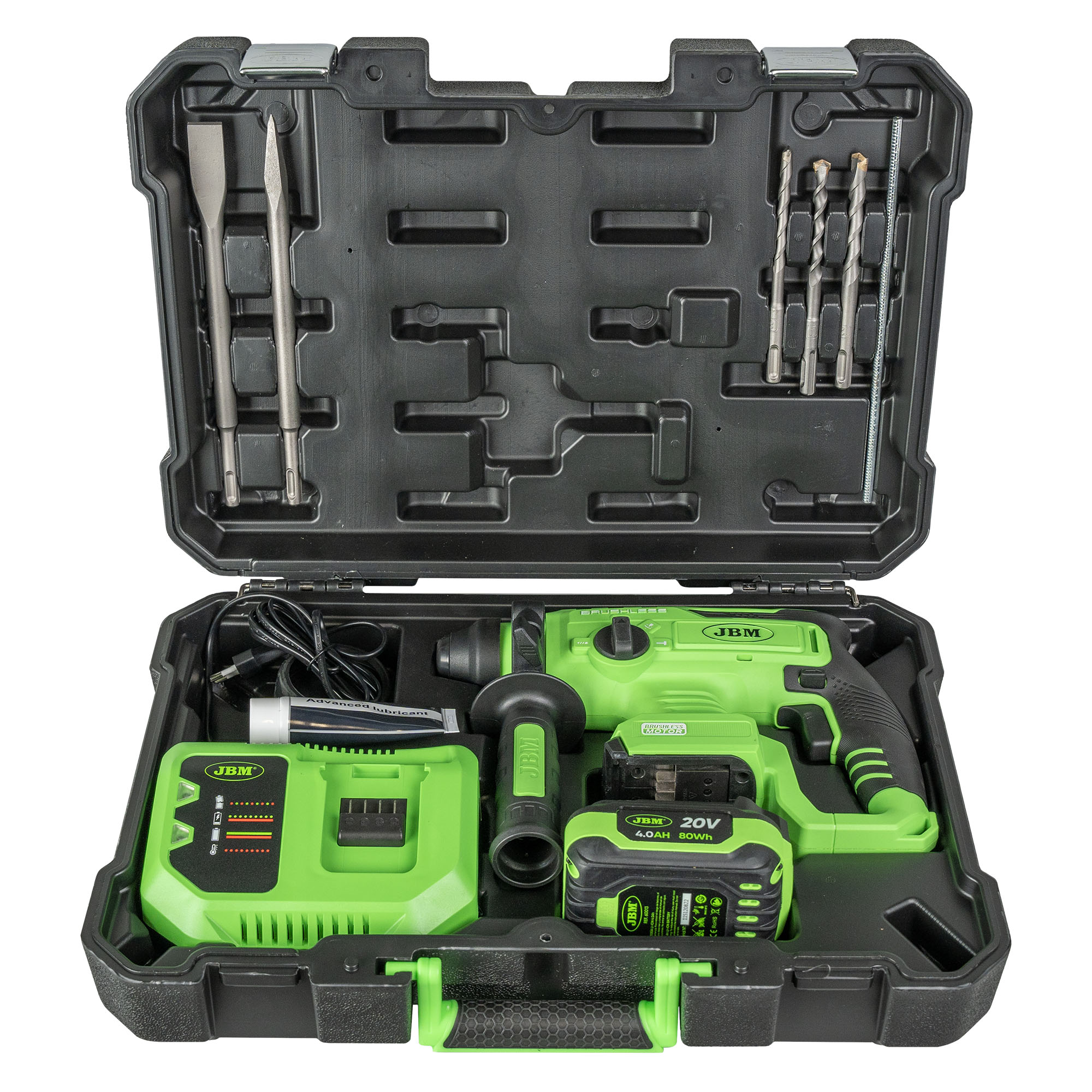 Martello Perforatore Brushless A Batteria Con Custodia
