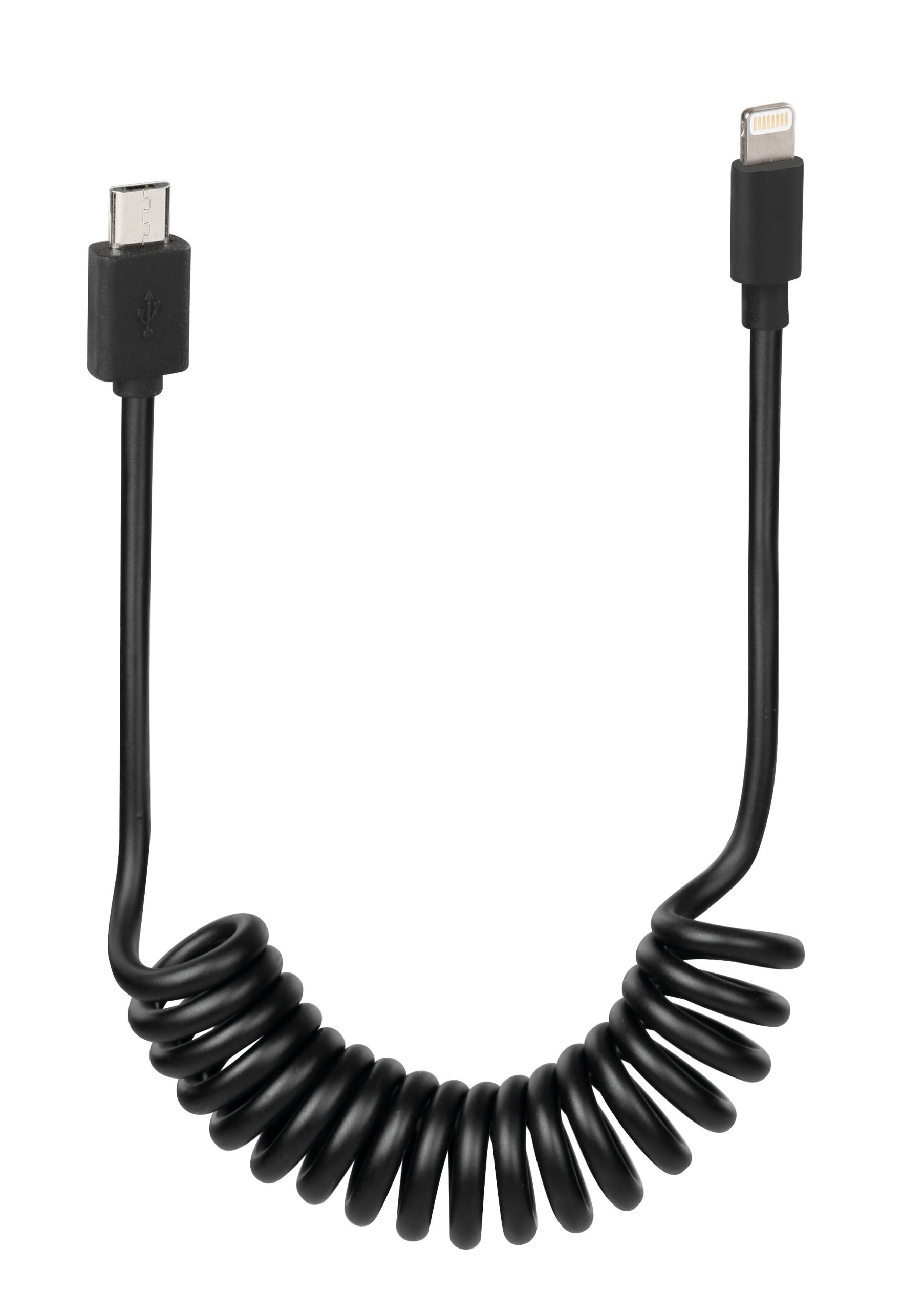 Cavo A Spirale Per Ebike, Micro Usb > Apple 8 Pin