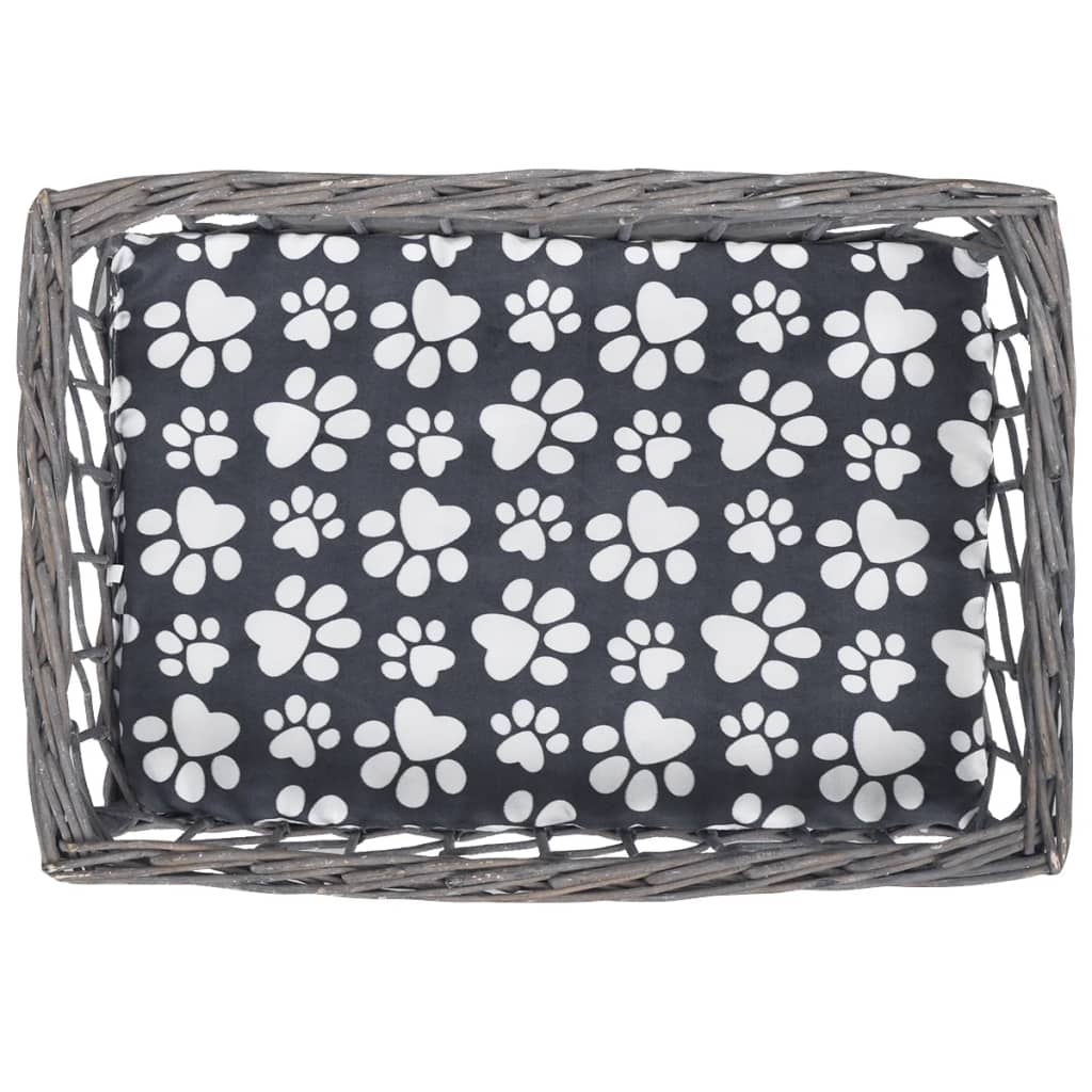 Albero Gatti In Salice Casetta/cuccia/tiragraffi Con Cuscino Quadrato - Image 4