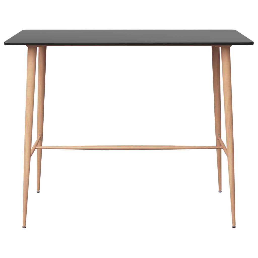 Tavolo Da Bar Nero 120x60x105 cm