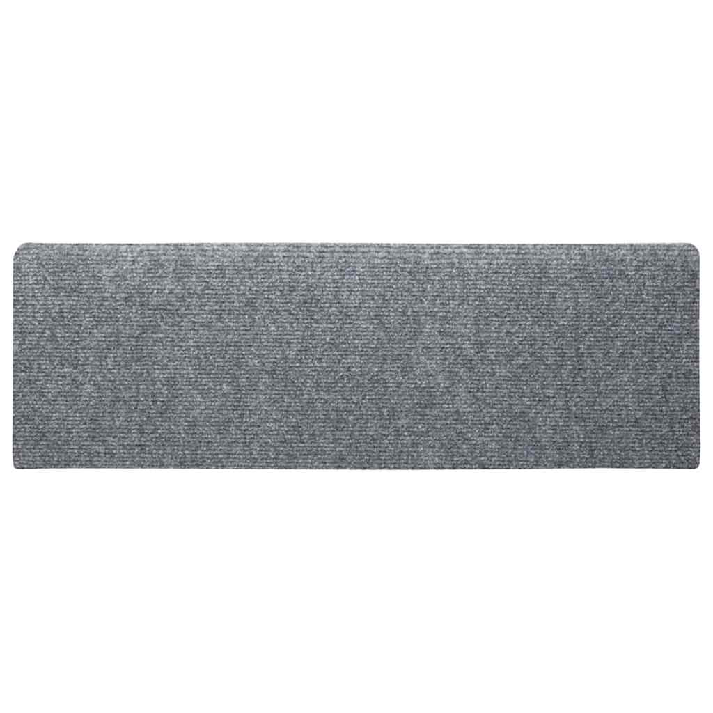 Tappetini Per Scale Autoadesivi 5 Pz 65x21x4 Cm Grigio Chiaro Bordo Rettangolare - Image 5